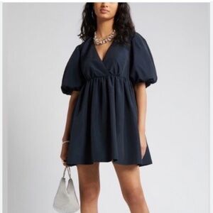 Open edit puff sleeve dress